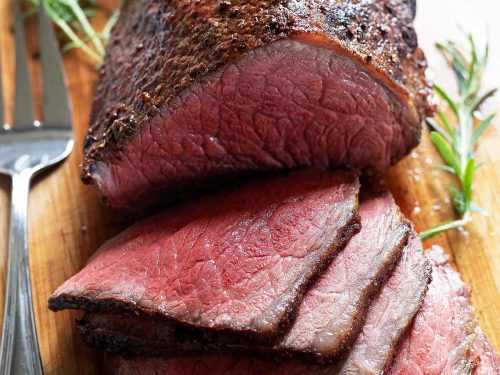 Searing the chuck roast for a steak-like crust