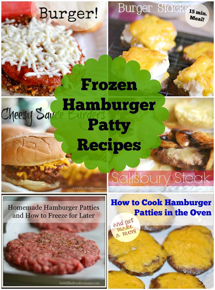 Health and Safety Considerations for Cooking a Frozen Hamburger Patty