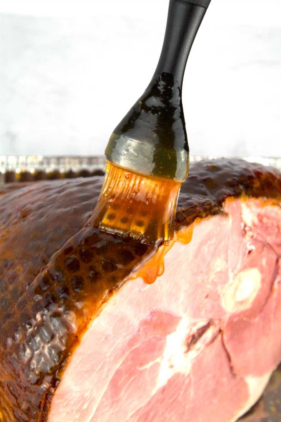 Preparation for cooking a ham in an electric roaster