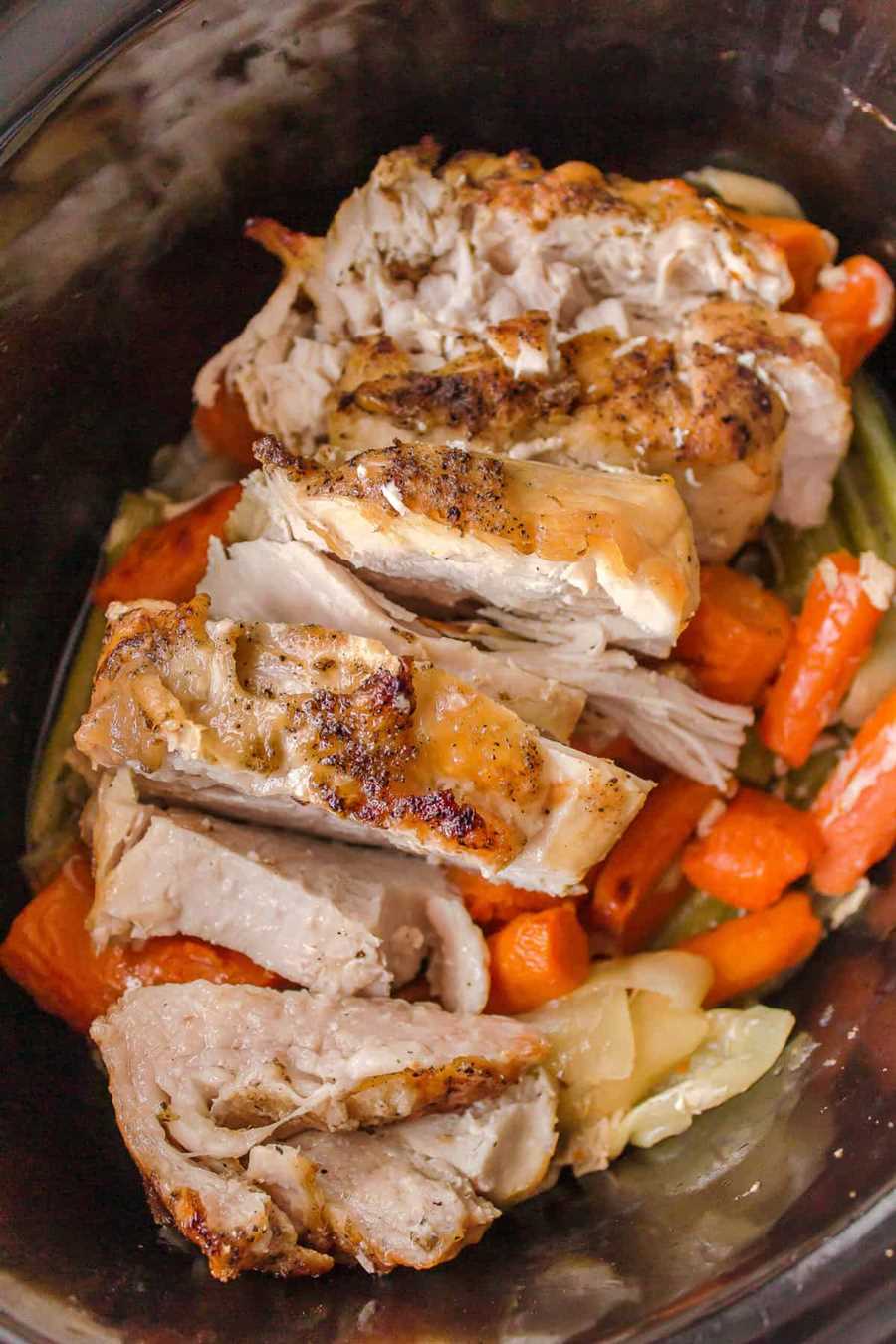 How long does it take to cook a turkey breast in the crockpot?