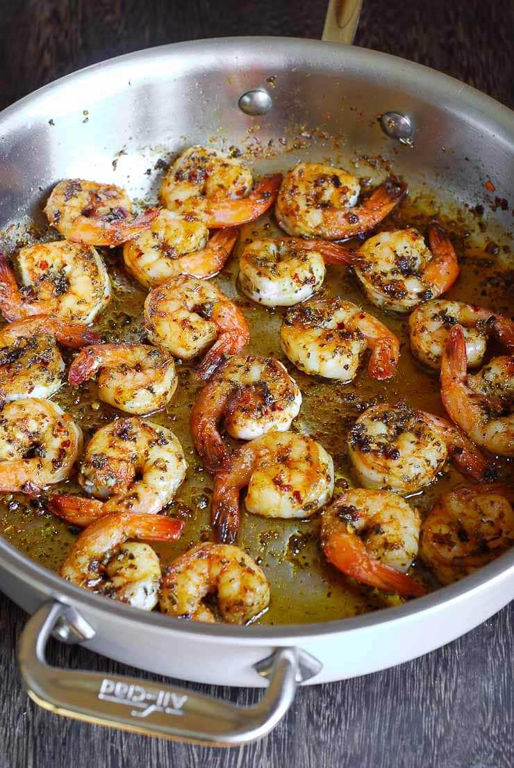 How to reheat cooked shrimp?