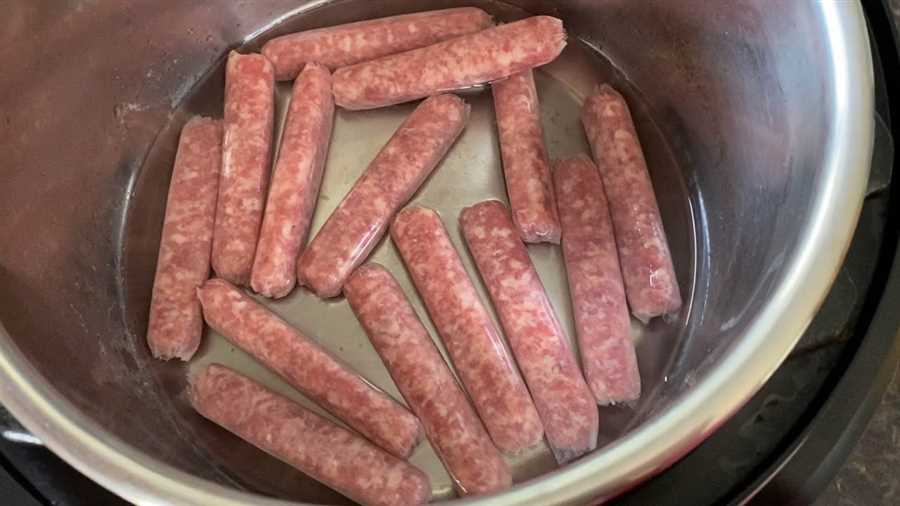 Defrosting frozen breakfast sausage