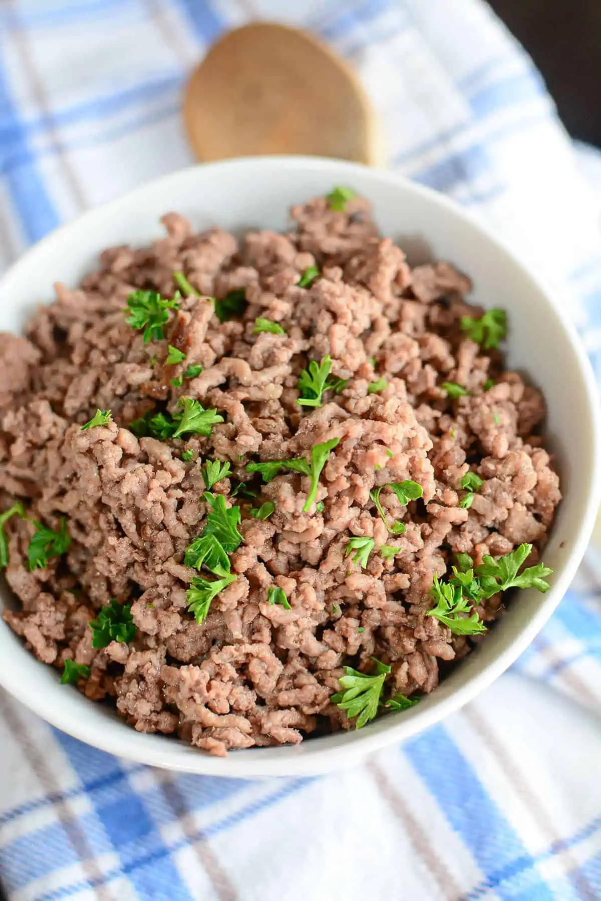 1. Place the Frozen Ground Beef in a Microwave-Safe Container