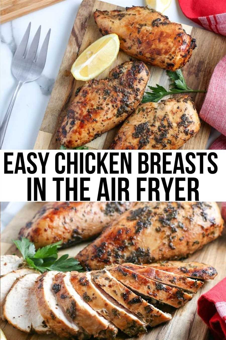 3. Place the chicken in the air fryer