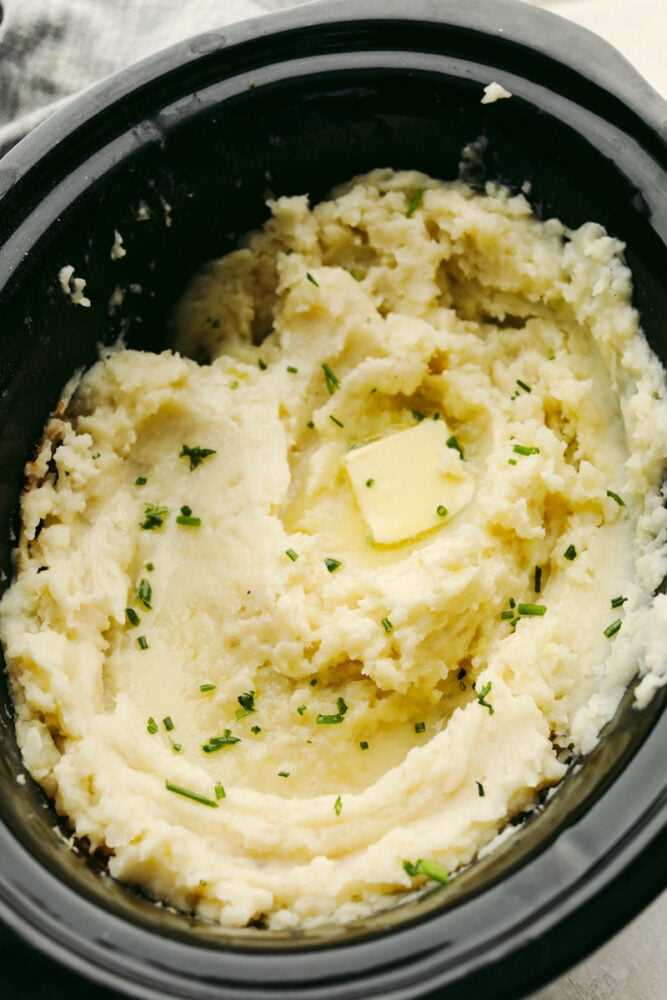 Ingredients needed for crock pot mashed potatoes