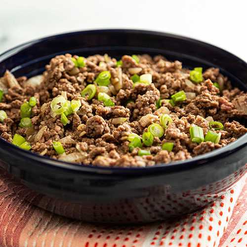 Popular recipes with onions and ground beef: