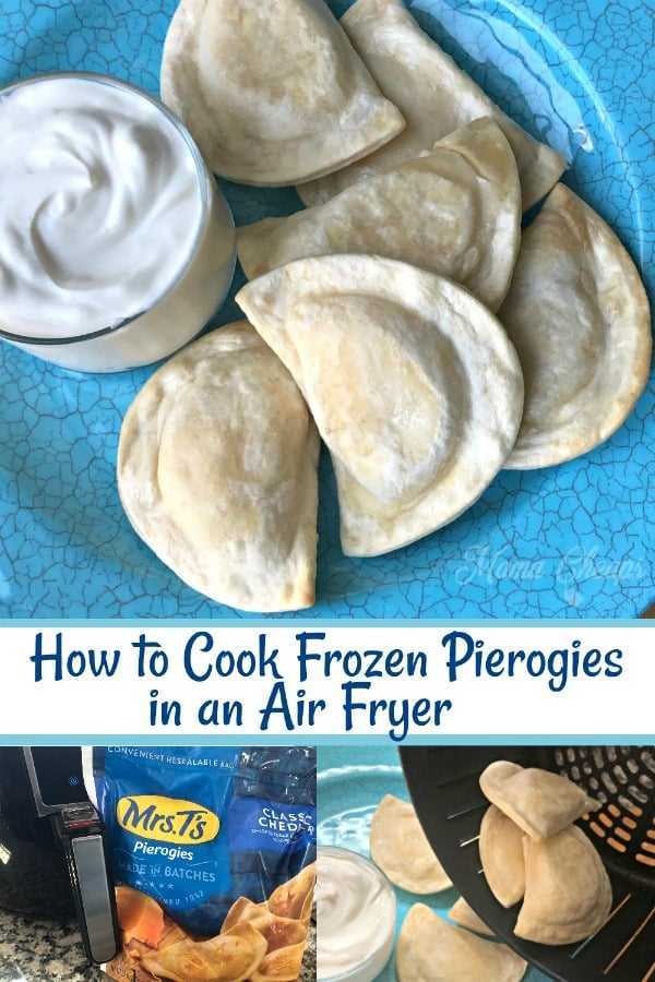 How should I cook perogies in an air fryer?