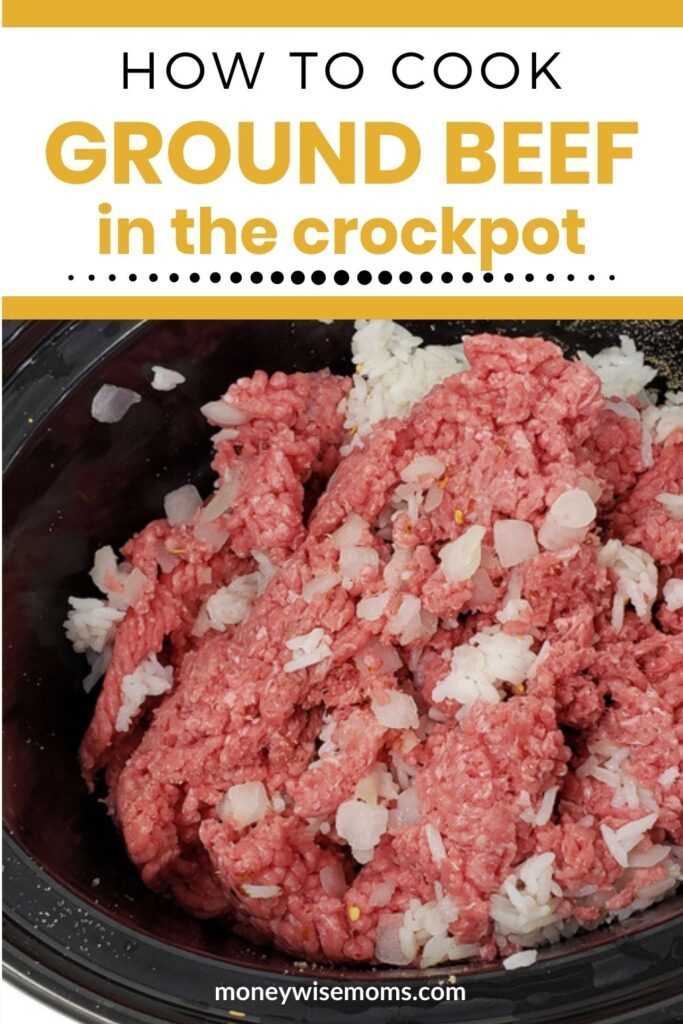 Tips for cooking raw hamburger in a crock pot: