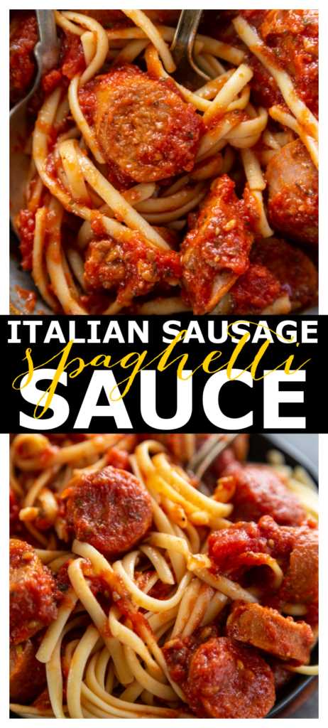 Can you cook Italian Sausage in Spaghetti Sauce?