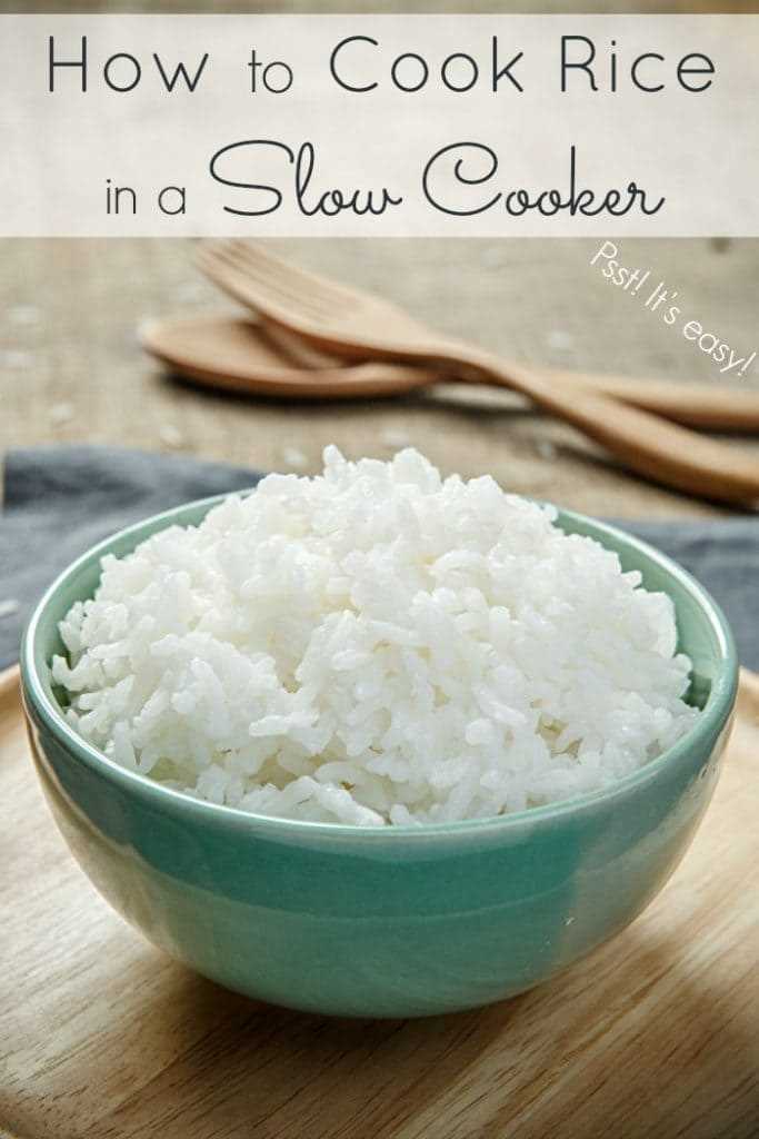 Different types of rice for cooking in a crockpot