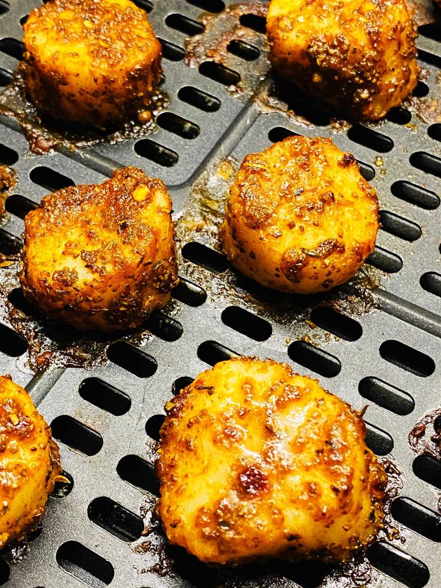 Air frying scallops: a healthier alternative