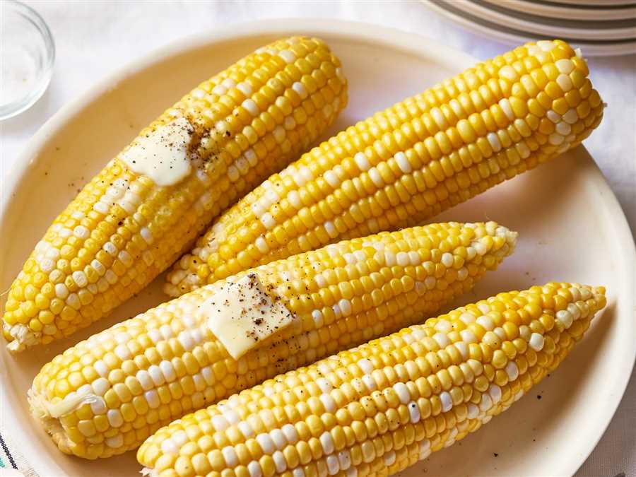 Cook shucked corn in microwave