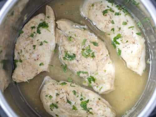 Thawing chicken in the microwave: