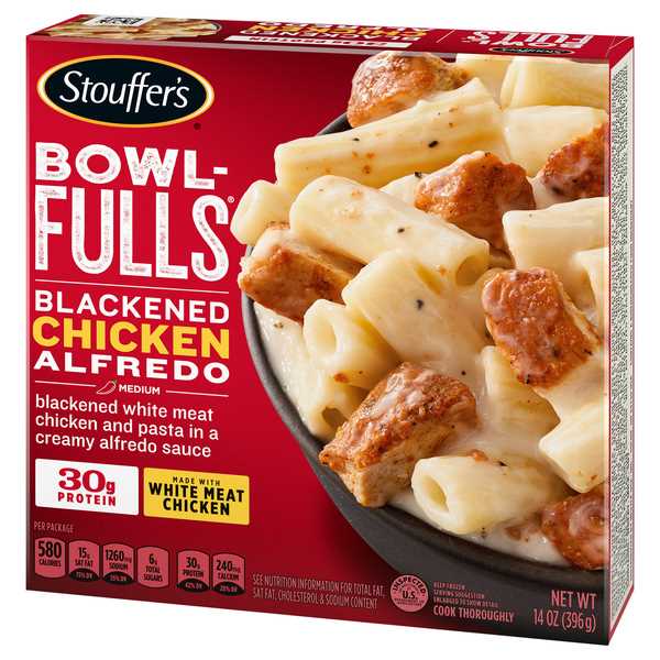 Instructions for cooking Stouffer's Bowl Fulls in the oven: