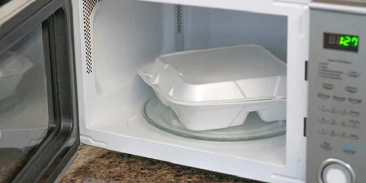 Is it safe to microwave styrofoam?