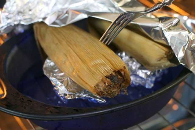 Traditional tamale cooking methods