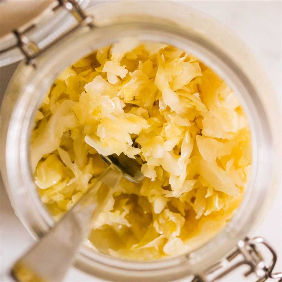 Nutritional Value of Cooked Sauerkraut