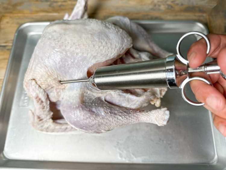 Why do people inject turkeys