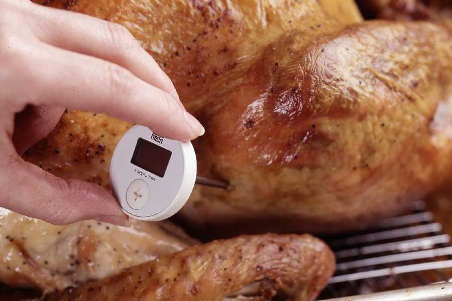 do you leave thermometer in turkey when cooking