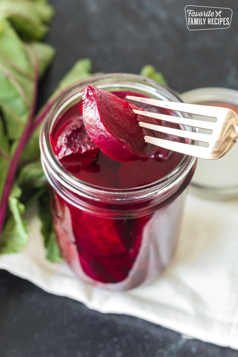 The process of pickling beets