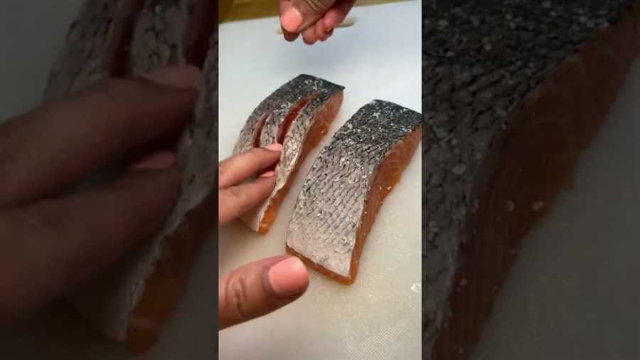 Step-by-step guide on cooking salmon skin side down in the oven