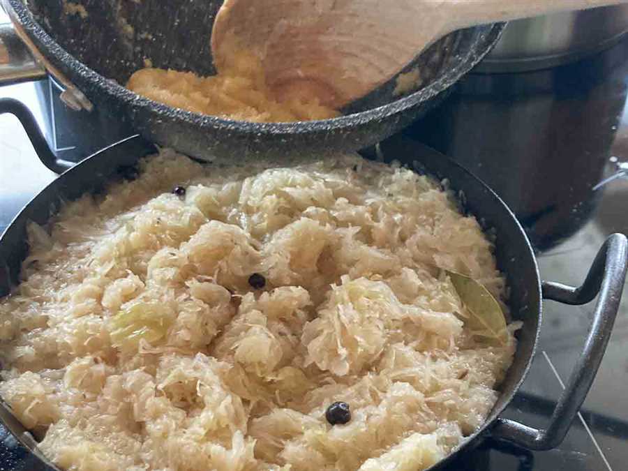 Improving the Flavor with Drained Sauerkraut